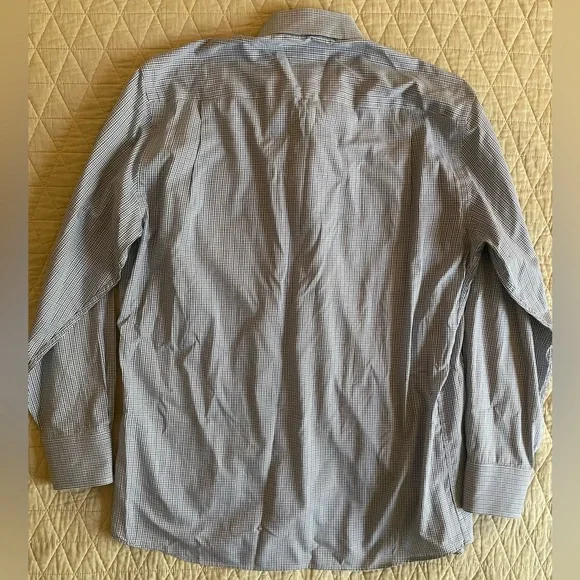 PETER MILLAR COLLECTION Flex Finish Mini Check Button Down Shirt Size M $275 - Picture 5 of 5